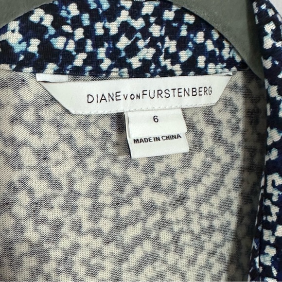 DVF CYBIL 100% Silk Midi-long sleeved wrap dress - Picture 4 of 7